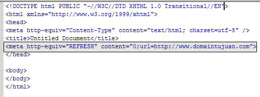Bagaimana cara mudah membuat HTML redirection